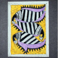Madhubani painting 7"X5.5"