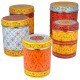 Handpainted Canisters or Storage Jars - Set of 5