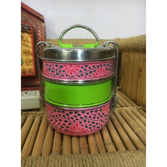 Handpainted Lunch Box | Tiffin Carrier