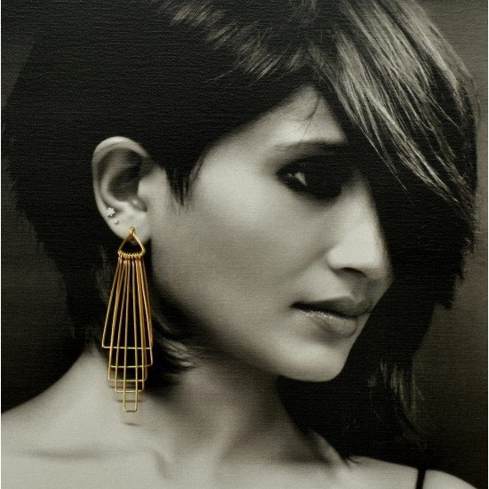 Anuraadha - Designer Gold Plated Dangler Earring