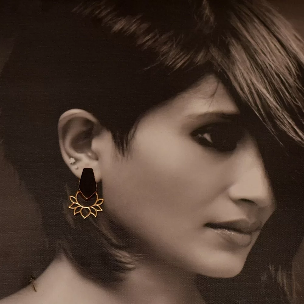 Parineeti Chopra Engagement Look Inspired Kundan Jhumka Earrings Set w