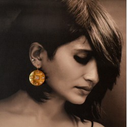 Stone Studded Brass Dangler Earring