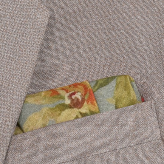 Cotton Floral Pocket Square 