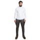 White Dobby Cotton Peter-Pan Collar Shirt