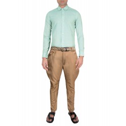 Beige Cotton with Lycra Saddle Patch - Jodhpuri Breech Trouser