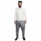 Grey Cotton Draped Stitched-Dhoti Pants