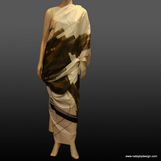 Aika - Hand-painted dress material