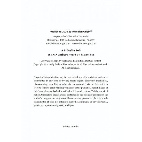 A Suitable Job by Alaknanda Bagchi A Suitable Job by Alaknanda Bagchi