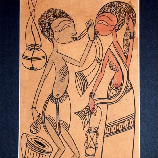 Santhal Tribal Painting