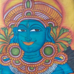 Kerala Mural Paintings - Krishna Kerala Mural Paintings - Krishna