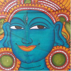 Kerala Mural Paintings - Krishna Kerala Mural Paintings - Krishna