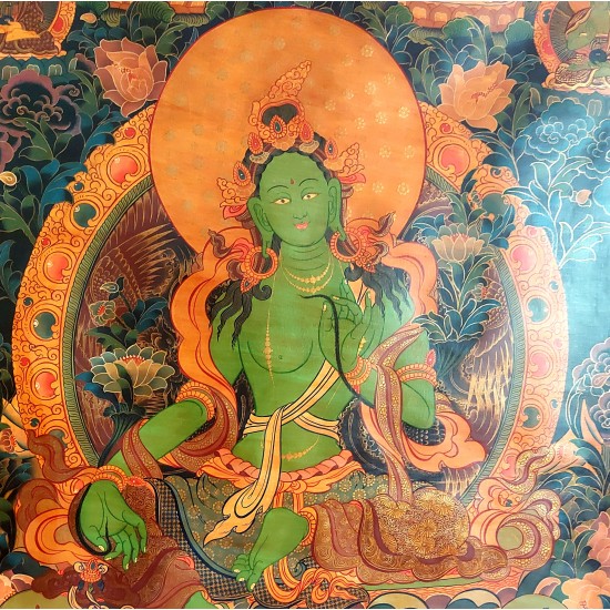 Green Tara - Thangka Painting