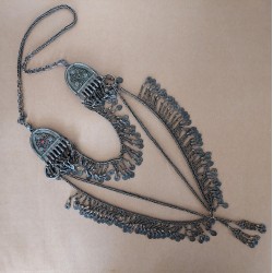 Antique Pashhtun Lapel Holder refashioned into a neckpiece 