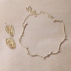 Shilpi - Brass Necklace and Earring Shilpi - Brass Necklace and Earring