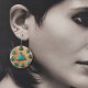 Stone Studded Brass Dangler Earring