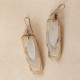 Sliced Agate Earring