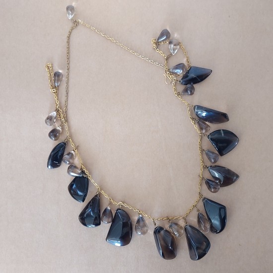 Smokey Topaz cunky Necklace