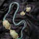 Aiza - Zardozi and Blue Lace Agate Necklace