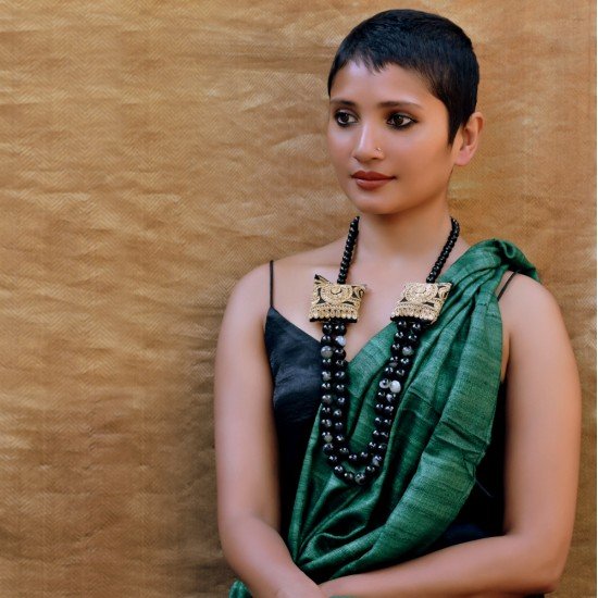 Sabeen - Zardosi and Semi-Precious Stone Necklace