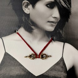 Brass Vajrayana Pendant - Large Brass Vajrayana Pendant - Large