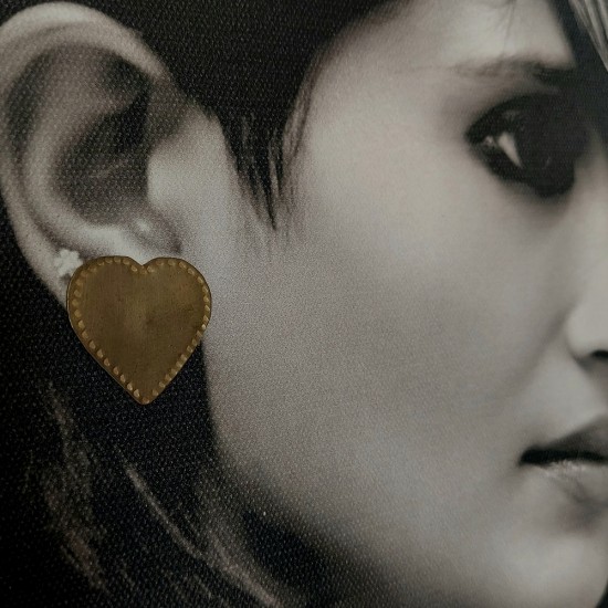 Tribal Brass Earring