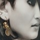 Tribal Brass Earring