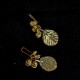 Tribal Brass Earring