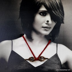 Brass Vajrayana Pendant - Large Brass Vajrayana Pendant - Large