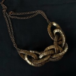 Golden Links Fashion neckpiece  Golden Links Fashion neckpiece