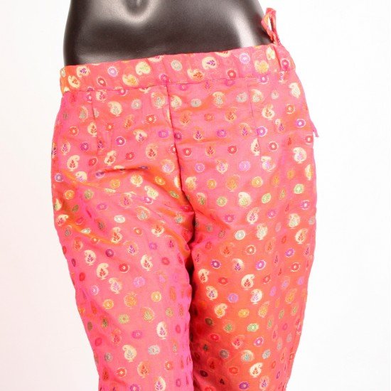 Banarasi party pants - pink