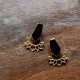 Pushkaram - Wood and Brass Earring
