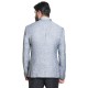 Grey Linen Hand Embroidered Crest Sports Jacket