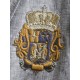 Grey Linen Hand Embroidered Crest Sports Jacket