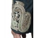 Green Suede Velvet Zardozi Hand Embroidered Bandhgala