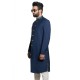 Navy Blue Italian Soft Twill Sherwani