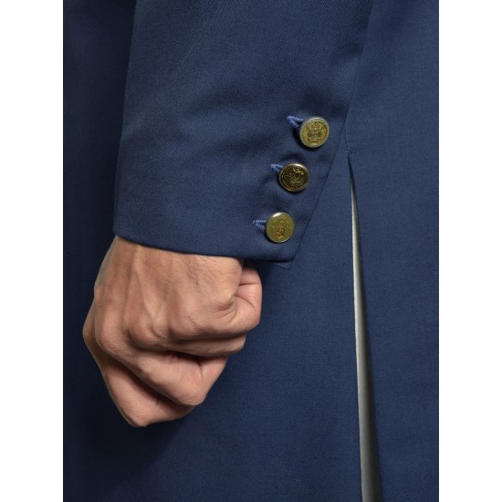 Navy Blue Italian Soft Twill Sherwani