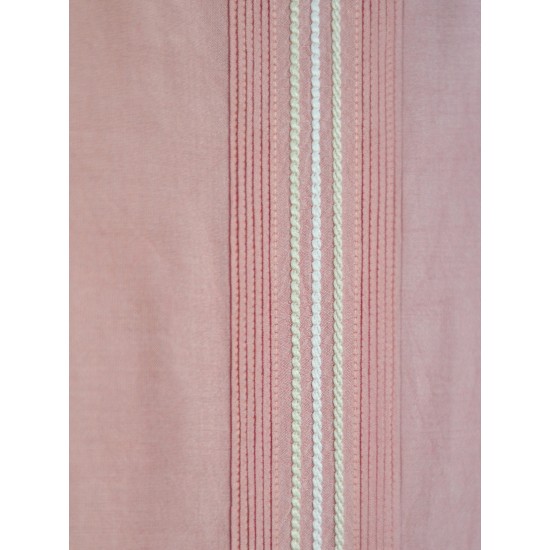 Pink Cotton-Silk Pin-Tucked Kurta