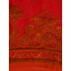 Red Chanderi Silk Hand-Embroidered Collarless Kurta