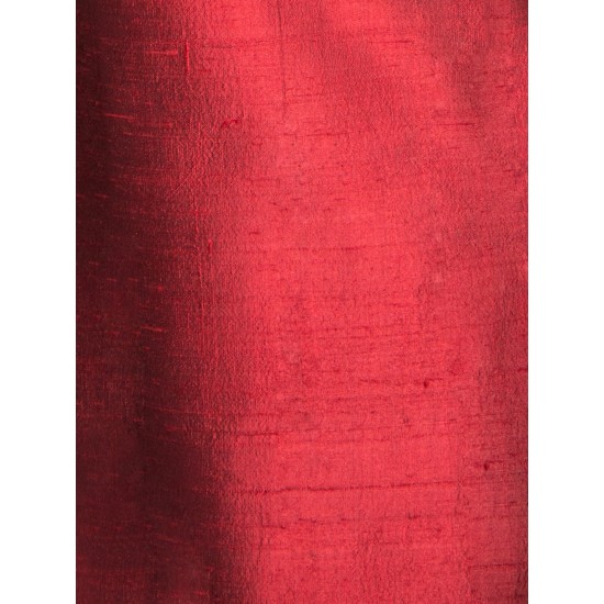 Red Raw Silk Zardozi Hand Embroidered Sherwani