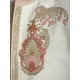 White Matka Linen Zardozi Hand Embroidered Sherwani