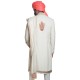 White Matka Linen Zardozi Hand Embroidered Sherwani