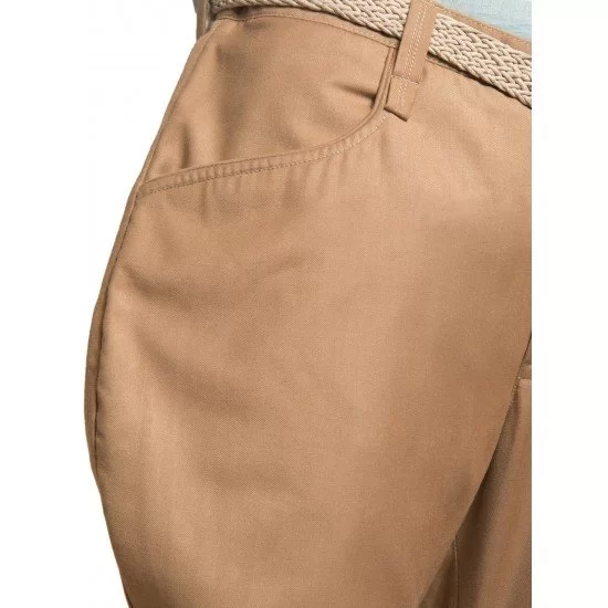 beige cotton with lycra saddle patch jodhpuri breech trouser 9879