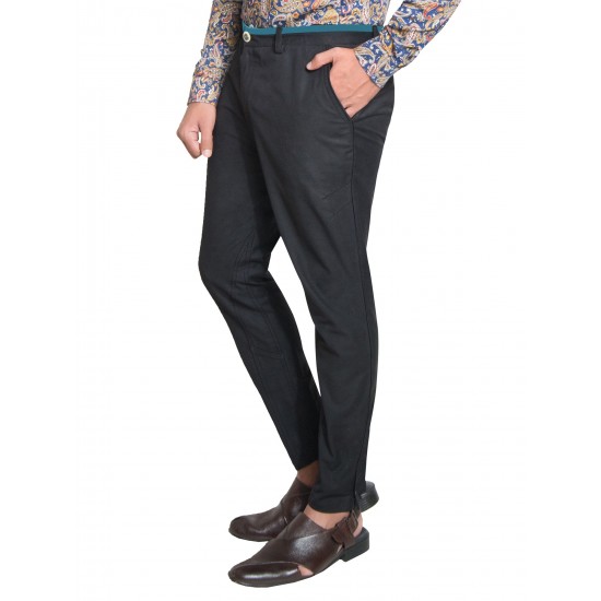 Black Wrinkle Free - Slim Club Trouser