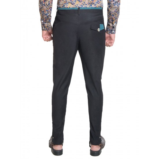 Black Wrinkle Free - Slim Club Trouser