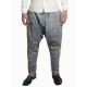 Grey Cotton Draped Stitched-Dhoti Pants