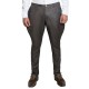 Grey Wrinkle Free Contrast Pocket - Jodhpuri Breech Trouser