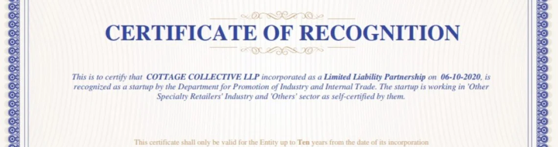 Certificate of Recognition